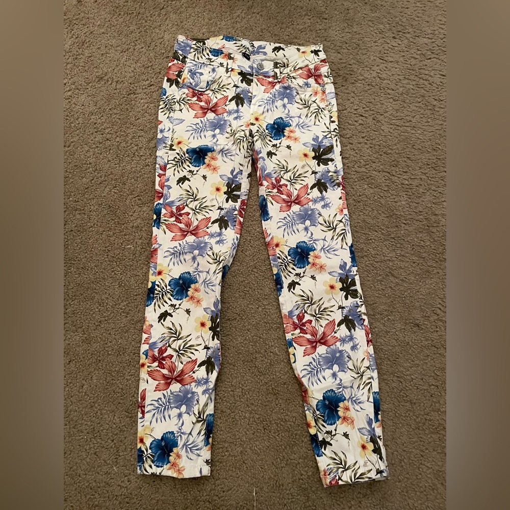 Mid-rise flower tommy Bahama jeans